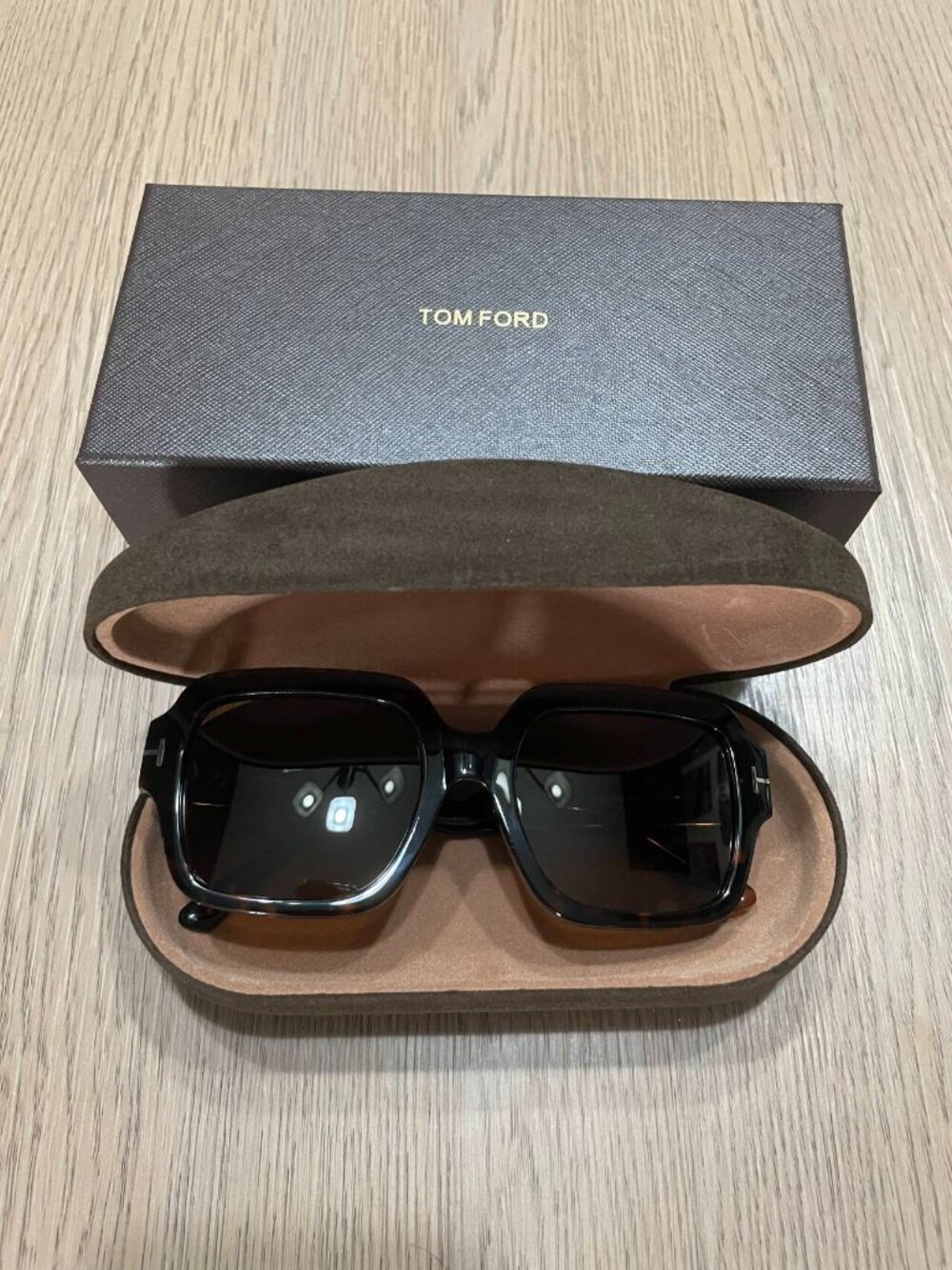 Tom Ford FT1082 Tortoise Square Sunglasses